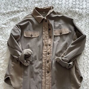 Brown Button-Up Shirt